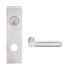 L9080L-18N-629-LX Schlage L Series Less Cylinder Storeroom Commercial - Latchbolt Monitor Mortise Lock with 18 Cast Lever Design in Bright Stainless Steel