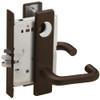 L9080L-03L-613-LX Schlage L Series Less Cylinder Storeroom Commercial - Latchbolt Monitor Mortise Lock with 03 Cast Lever Design in Oil Rubbed Bronze