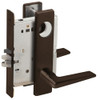 L9080L-05L-613-LX Schlage L Series Less Cylinder Storeroom Commercial - Latchbolt Monitor Mortise Lock with 05 Cast Lever Design in Oil Rubbed Bronze