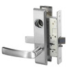 MOCN8833FL-626-LC Yale 8800FL Series Less Cylinder Mortise Exit Locks with Monroe Lever in Satin Chrome