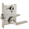 L9080J-05A-619-RX Schlage L Series Storeroom Commercial - Request to Exit Mortise Lock with 05 Cast Lever Design Prepped for FSIC in Satin Nickel