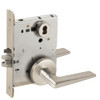 L9080J-05B-619-LX Schlage L Series Storeroom Commercial - Latchbolt Monitor Mortise Lock with 05 Cast Lever Design Prepped for FSIC in Satin Nickel