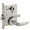 L9080J-07B-626-LX Schlage L Series Storeroom Commercial - Latchbolt Monitor Mortise Lock with 07 Cast Lever Design Prepped for FSIC in Satin Chrome