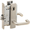 L9080J-03L-619-RX Schlage L Series Storeroom Commercial - Request to Exit Mortise Lock with 03 Cast Lever Design Prepped for FSIC in Satin Nickel