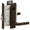 L9080J-02L-613-LX Schlage L Series Storeroom Commercial - Latchbolt Monitor Mortise Lock with 02 Cast Lever Design Prepped for FSIC in Oil Rubbed Bronze