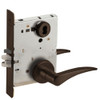 L9080B-12A-613-LH-RX Schlage L Series Storeroom Commercial - Request to Exit Mortise Lock with 12 Cast Lever Design Prepped for SFIC in Oil Rubbed Bronze