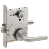 L9070P-02A-630-LX Schlage L Series Classroom Commercial - Latchbolt Monitor Mortise Lock with 02 Cast Lever Design in Satin Stainless Steel
