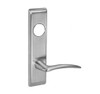ARCN8833FL-630-RH-LC Yale 8800FL Series Less Cylinder Mortise Exit Locks with Arcadia Lever - Right-Handed in Satin Stainless Steel