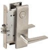 L9070P-05N-619 Schlage L Series Classroom Commercial - Request to Exit Mortise Lock with 05 Cast Lever Design in Satin Nickel