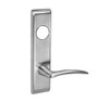 ARCN8847FL-625-LH-LC Yale 8800FL Series Less Cylinder with Deadbolt Mortise Entrance Lock with Indicator with Arcadia Lever - Left-Handed in Bright Chrome