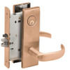L9070P-17N-612 Schlage L Series Classroom Commercial - Request to Exit Mortise Lock with 17 Cast Lever Design in Satin Bronze