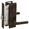 L9070P-02N-613-LX Schlage L Series Classroom Commercial - Latchbolt Monitor Mortise Lock with 02 Cast Lever Design in Oil Rubbed Bronze