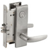 L9070P-07N-630-LX Schlage L Series Classroom Commercial - Latchbolt Monitor Mortise Lock with 07 Cast Lever Design in Satin Stainless Steel