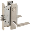 L9070P-05L-619-LX Schlage L Series Classroom Commercial - Latchbolt Monitor Mortise Lock with 05 Cast Lever Design in Satin Nickel