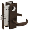 L9070L-17N-613-LX Schlage L Series Less Cylinder Classroom Commercial - Latchbolt Monitor Mortise Lock with 17 Cast Lever Design in Oil Rubbed Bronze