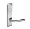 PNCN8833FL-629-SFICLC Yale 8800FL Series Single Cylinder Mortise Exit Locks with Pinehurst Lever Lock Prepped SFIC in Bright Stainless Steel