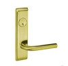 PNCN8867FL-605-SFICLC Yale 8800FL Series Single Cylinder with Deadbolt Mortise Dormitory or Exit Lock with Indicator with Pinehurst Lever Lock Prepped SFIC in Bright Brass