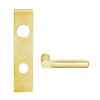 L9070J-18L-605-RX Schlage L Series Classroom Commercial - Request to Exit Mortise Lock with 18 Cast Lever Design Prepped for FSIC in Bright Brass