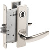 L9070J-07L-629-LX Schlage L Series Classroom Commercial - Latchbolt Monitor Mortise Lock with 07 Cast Lever Design Prepped for FSIC in Bright Stainless Steel