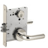 L9076P-02A-625 Schlage L Series Classroom Holdback Mortise Lock with 02 Cast Lever Design in Bright Chrome