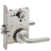 L9076P-02B-630 Schlage L Series Classroom Holdback Mortise Lock with 02 Cast Lever Design in Satin Stainless Steel