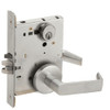 L9076P-06B-630 Schlage L Series Classroom Holdback Mortise Lock with 06 Cast Lever Design in Satin Stainless Steel