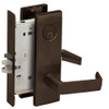L9076P-06N-613 Schlage L Series Classroom Holdback Mortise Lock with 06 Cast Lever Design in Oil Rubbed Bronze