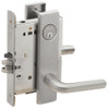 L9076P-02L-626 Schlage L Series Classroom Holdback Mortise Lock with 02 Cast Lever Design in Satin Chrome
