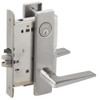 L9076P-05L-630 Schlage L Series Classroom Holdback Mortise Lock with 05 Cast Lever Design in Satin Stainless Steel