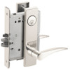 L9076P-12L-625-RH Schlage L Series Classroom Holdback Mortise Lock with 12 Cast Lever Design in Bright Chrome