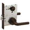 L9076P-02A-613-LX Schlage L Series Classroom Holdback - Latchbolt Monitor Mortise Lock with 02 Cast Lever Design in Oil Rubbed Bronze