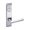 VICN8867FL-625-ICLC Yale 8800FL Series Single Cylinder with Deadbolt Mortise Dormitory or Exit Lock with Indicator with Virginia Lever Lock Prepped LFIC in Bright Chrome