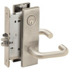 L9076P-03N-619 Schlage L Series Classroom Holdback - Request to Exit Mortise Lock with 03 Cast Lever Design in Satin Nickel