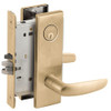 L9076P-07N-606 Schlage L Series Classroom Holdback - Request to Exit Mortise Lock with 07 Cast Lever Design in Satin Brass