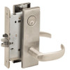 L9076P-17N-619 Schlage L Series Classroom Holdback - Request to Exit Mortise Lock with 17 Cast Lever Design in Satin Nickel