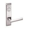 VICN8809FL-629-LC Yale 8800FL Series Less Cylinder Mortise Classroom w/ Thumbturn Locks with Virginia Lever in Bright Stainless Steel