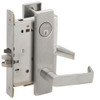 L9076P-06L-626 Schlage L Series Classroom Holdback - Request to Exit Mortise Lock with 06 Cast Lever Design in Satin Chrome