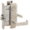 L9076P-06L-619 Schlage L Series Classroom Holdback - Request to Exit Mortise Lock with 06 Cast Lever Design in Satin Nickel