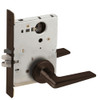 L9076L-05A-613-LX Schlage L Series Less Cylinder Classroom Holdback - Latchbolt Monitor Lock with 05 Cast Lever Design in Oil Rubbed Bronze