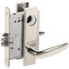 L9076L-07L-629-LX Schlage L Series Less Cylinder Classroom Holdback - Latchbolt Monitor Mortise Lock with 07 Cast Lever Design in Bright Stainless Steel