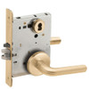 L9076J-02B-606-LX Schlage L Series Classroom Holdback - Latchbolt Monitor Mortise Lock with 02 Cast Lever Design Prepped for FSIC in Satin Brass
