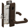 L9076J-03L-613-LX Schlage L Series Classroom Holdback - Latchbolt Monitor Mortise Lock with 03 Cast Lever Design Prepped for FSIC in Oil Rubbed Bronze