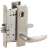 L9076J-07L-619-LX Schlage L Series Classroom Holdback - Latchbolt Monitor Mortise Lock with 07 Cast Lever Design Prepped for FSIC in Satin Nickel