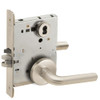 L9076B-02B-619-RX Schlage L Series Classroom Holdback - Request to Exit Mortise Lock with 02 Cast Lever Design Prepped for SFIC in Satin Nickel
