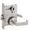 L9076B-06B-630-LX Schlage L Series Classroom Holdback - Latchbolt Monitor Mortise Lock with 06 Cast Lever Design Prepped for SFIC in Satin Stainless Steel