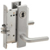 L9076B-02L-630 Schlage L Series Classroom Holdback Mortise Lock with 02 Cast Lever Design Prepped for SFIC in Satin Stainless Steel