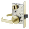 AUR8830-2FL-606-SFICLC-MELR Yale 8800FL Series Single Cylinder Mortise Asylum Locks with Augusta Lever Lock Prepped for SFIC in Satin Brass