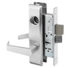 AUCN8830-2FL-619-LC-MELR Yale 8800FL Series Less Cylinder Mortise Asylum Locks with Augusta Lever in Satin Nickel