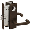 LV9070L-03N-613-RX Schlage L Series Vandlgard - Less Cylinder Classroom Commercial - Request to Exit Mortise Lock with 03 Cast Lever Design in Oil Rubbed Bronze