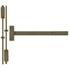 MLRTS2214-613-48 PHI 2200 Series Non Fire Rated Apex Surface Vertical Rod Device with Motorized Latch Retraction and Touchbar Monitoring Prepped for Lever-Knob Always Active in Oil Rubbed Bronze Finish